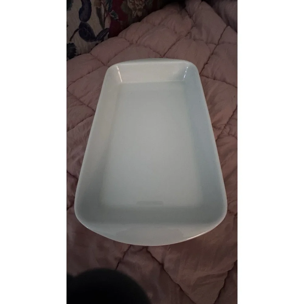 Vtg Porcelaine du Reussy France Lemon Baking Dish‎ Cathie B Citrus Rectangular